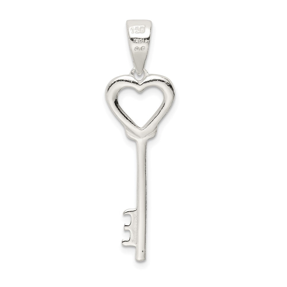 Sterling Silver Polished Key Pendant