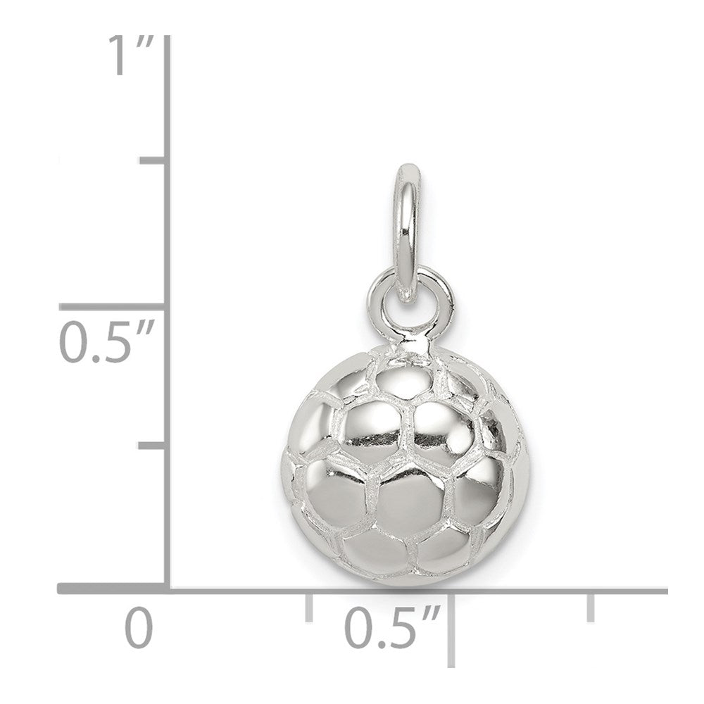 Sterling Silver Soccer Ball Charm
