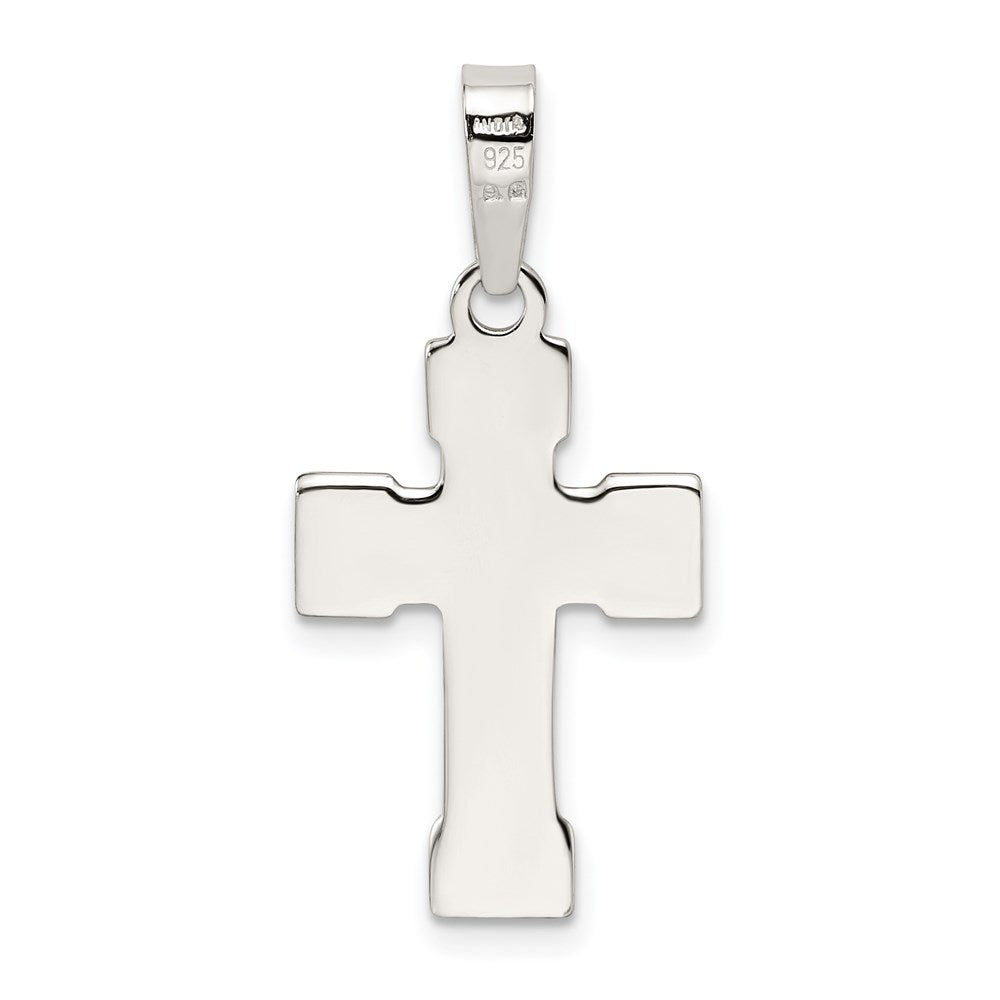 Sterling Silver Polished Cross Pendant