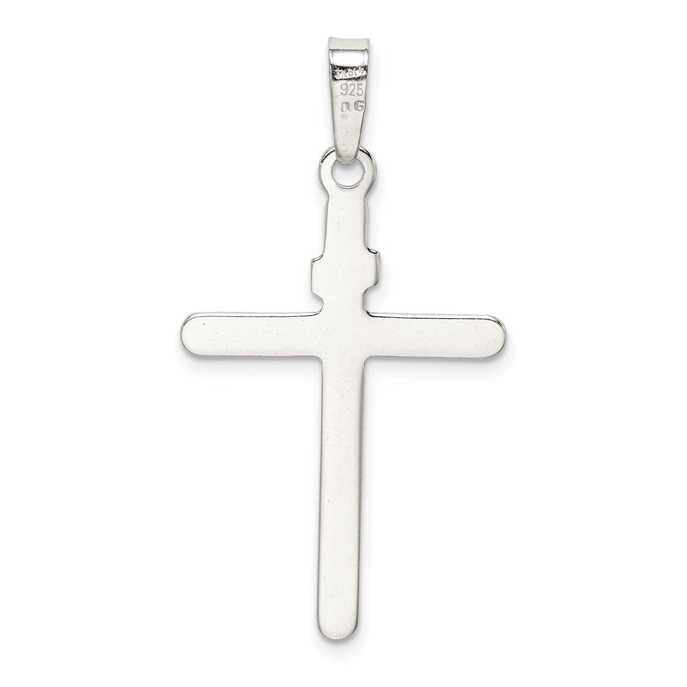 Sterling Silver Polished INRI Cross Pendant