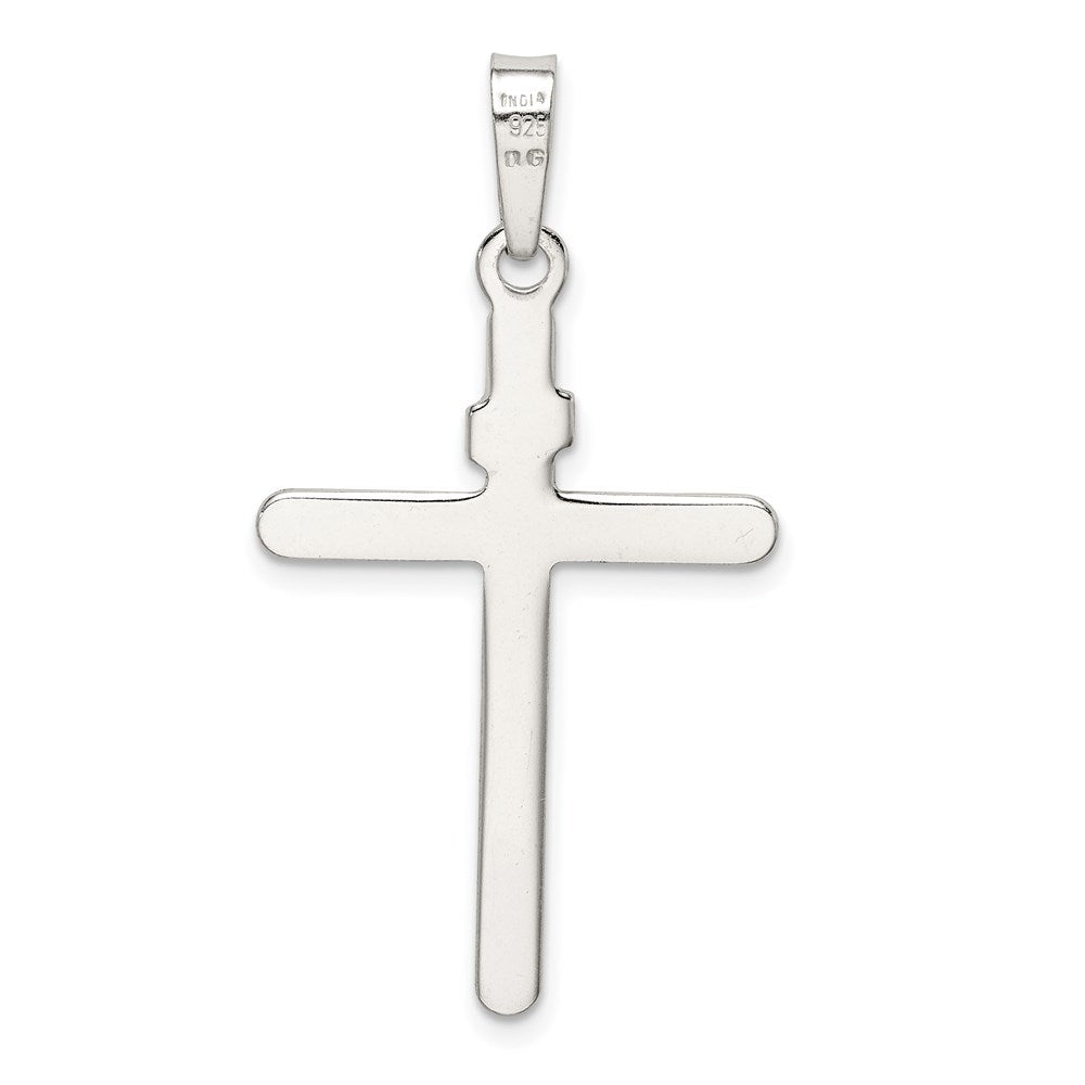 Sterling Silver Polished INRI Cross Pendant