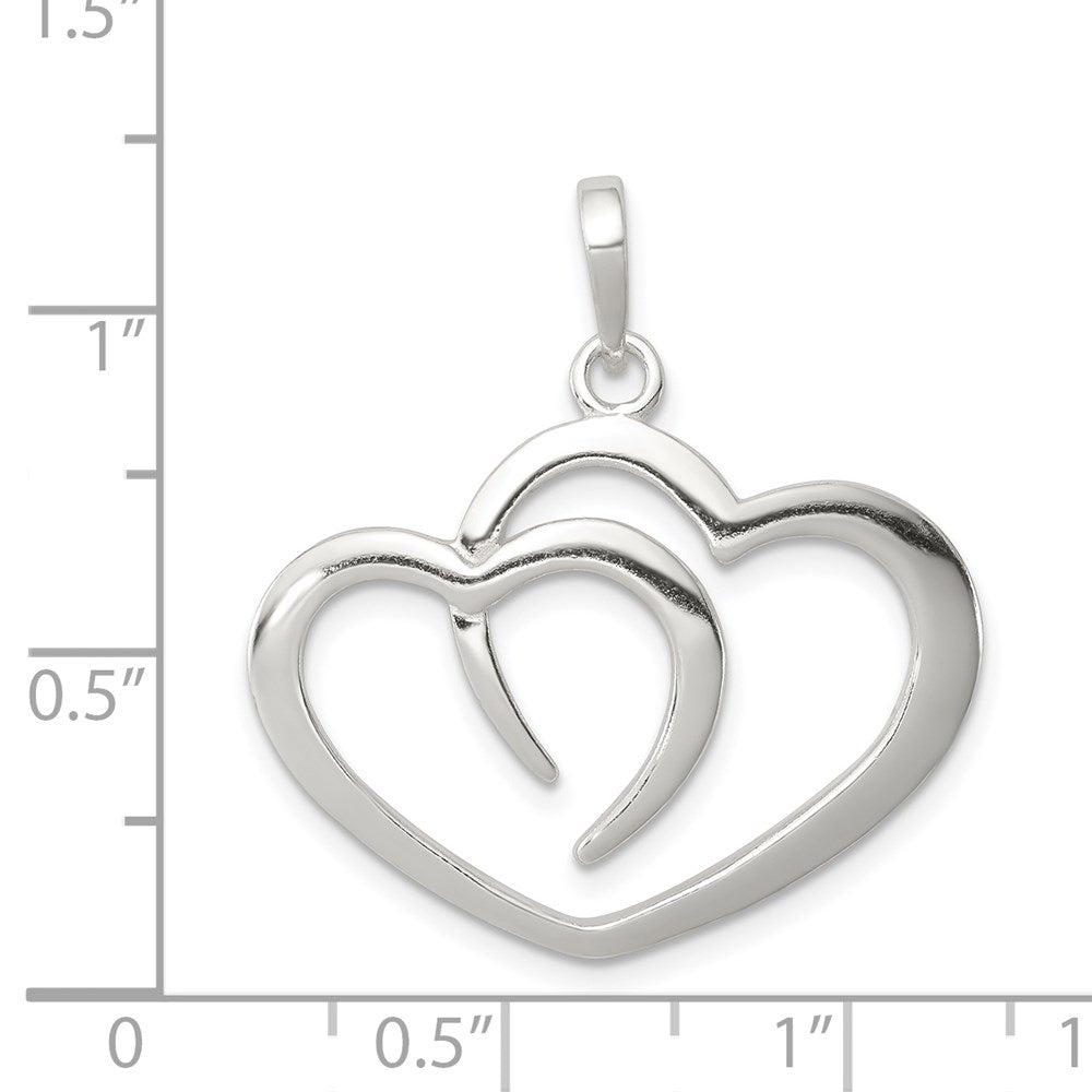 Sterling Silver Polished Heart Pendant