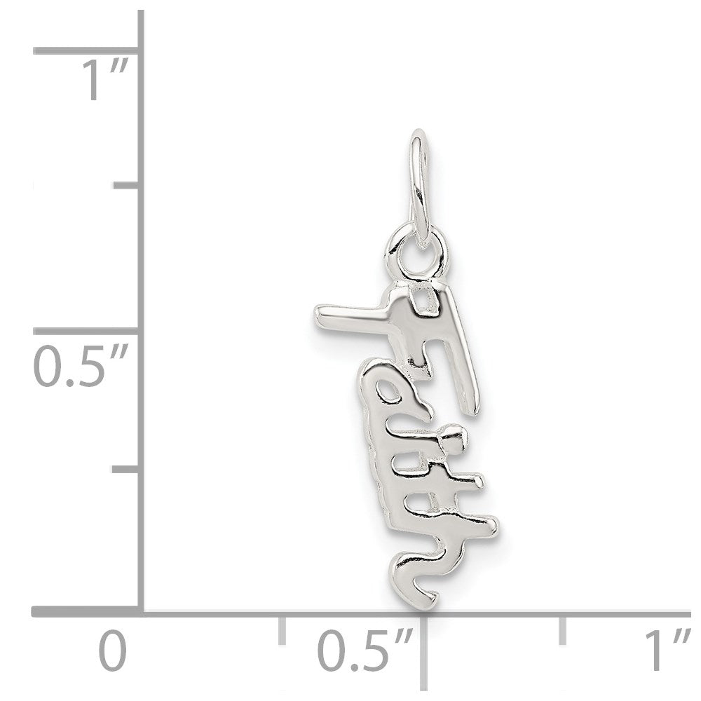 Sterling Silver Faith Pendant
