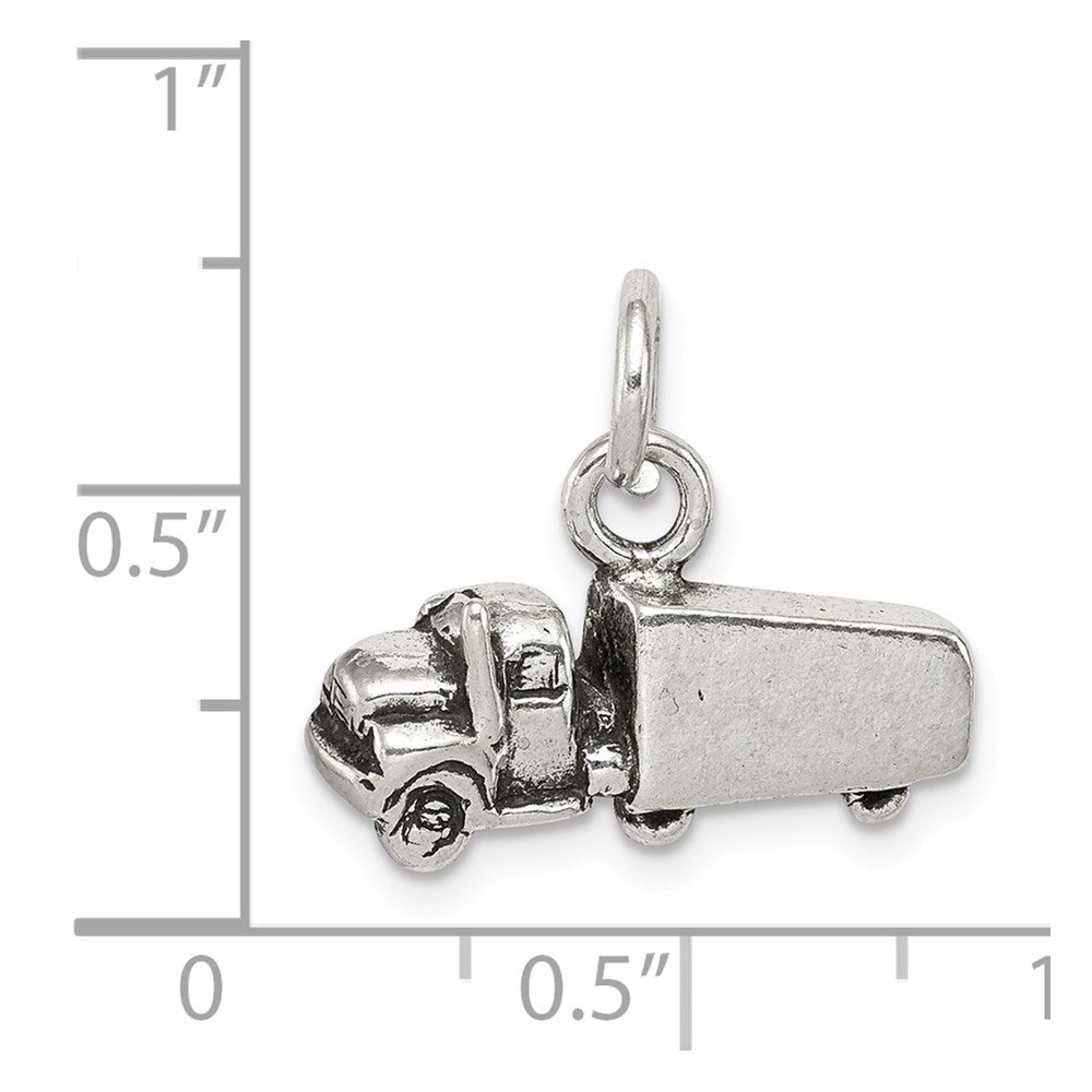 Sterling Silver Antiqued Truck Charm