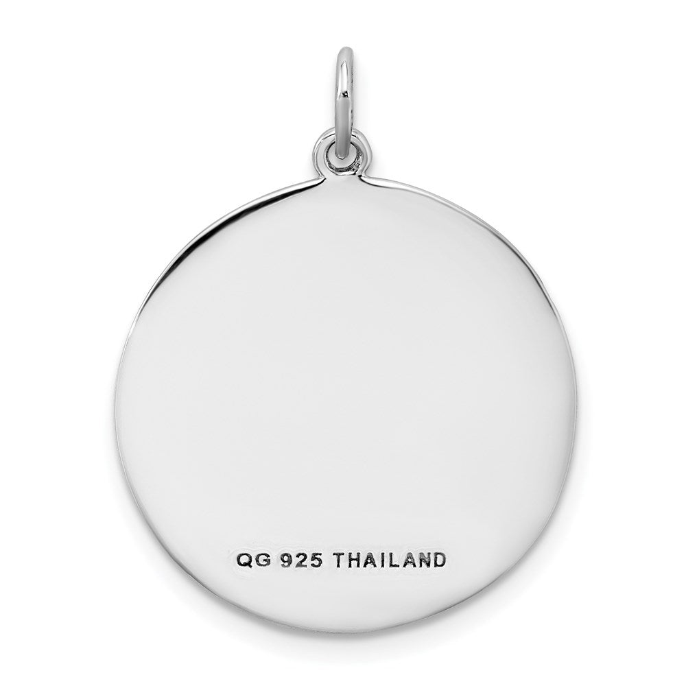 Sterling Silver Rhodium-plated Sister Pendant