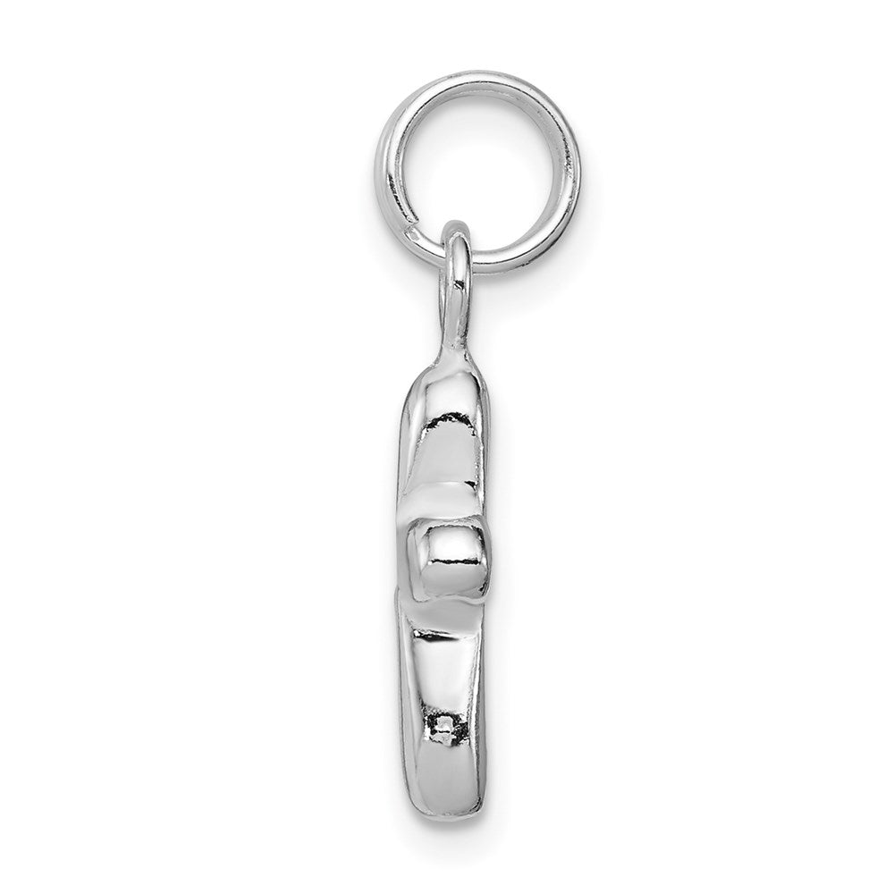 Sterling Silver Polished Cross Charm