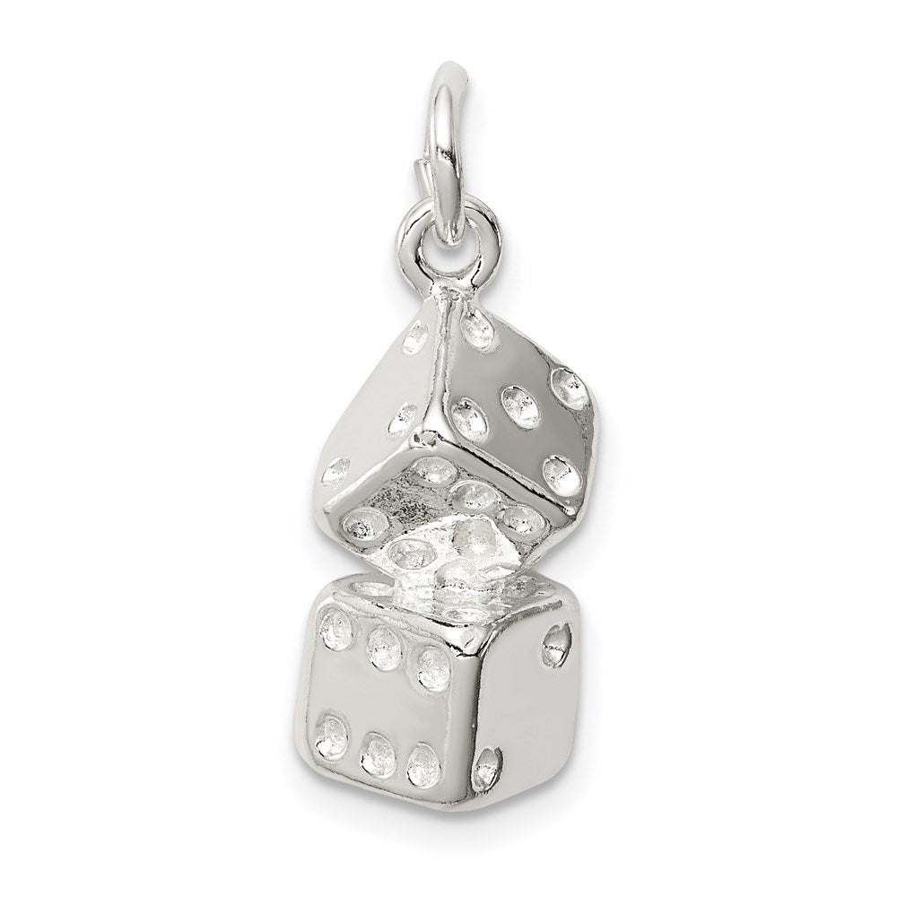 Sterling Silver Large Dice Charm