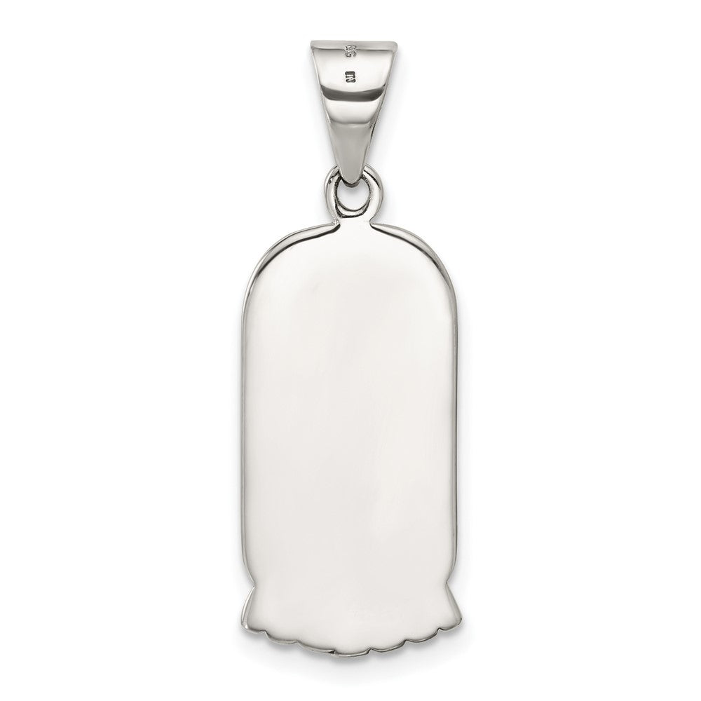 Sterling Silver Antiqued Good Luck Icon Pendant