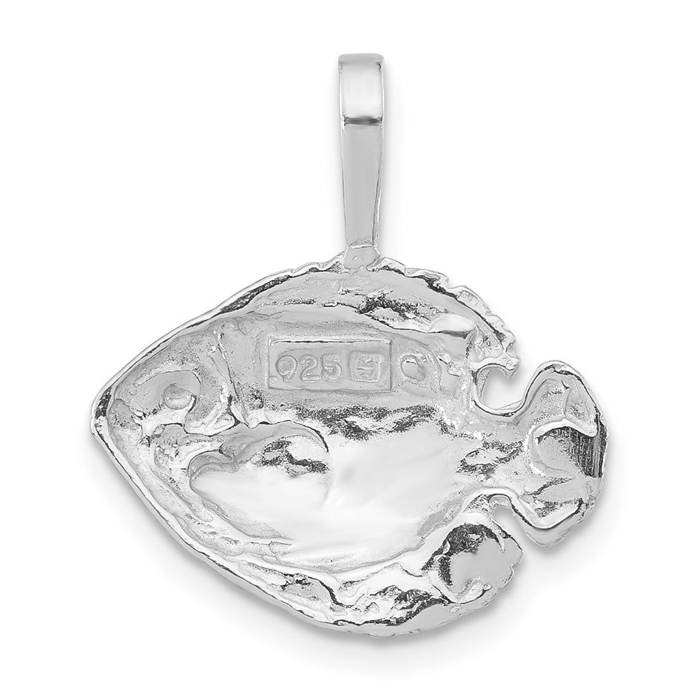 Sterling Silver Polished Tropical Fish Pendant