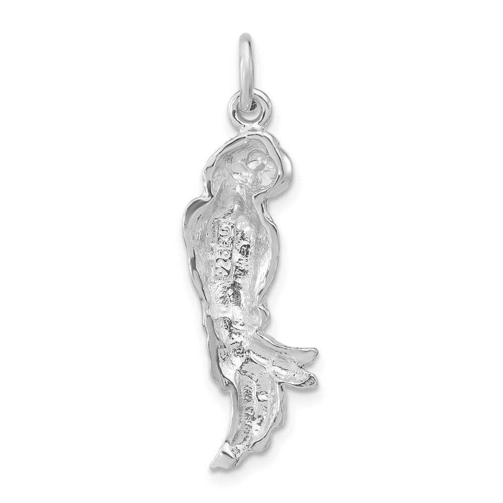 Sterling Silver Polished Parrot Pendant