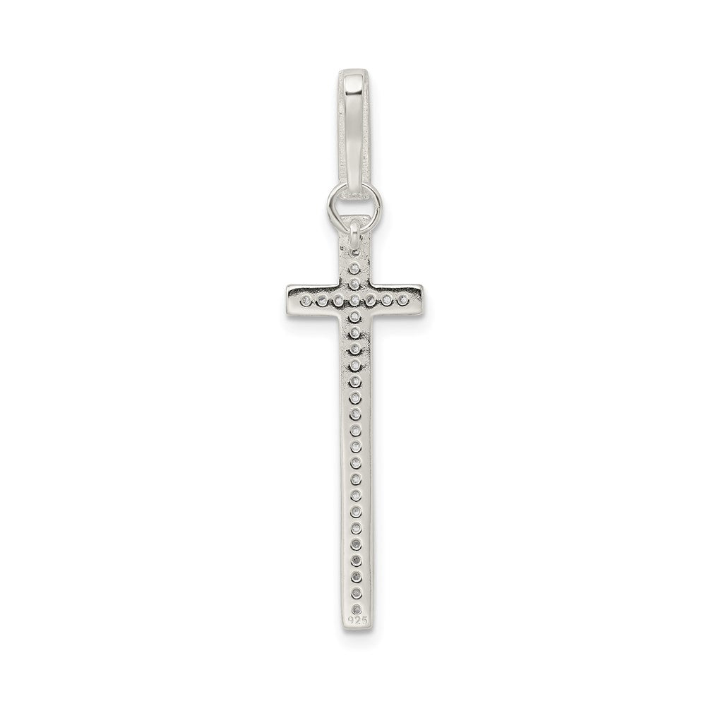 Sterling Silver CZ Cross Pendant