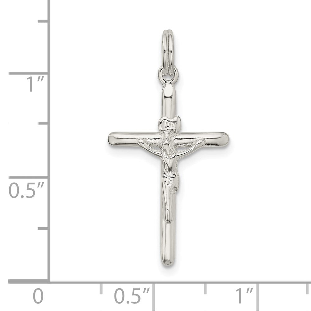 Sterling Silver Polished INRI Crucifix Charm
