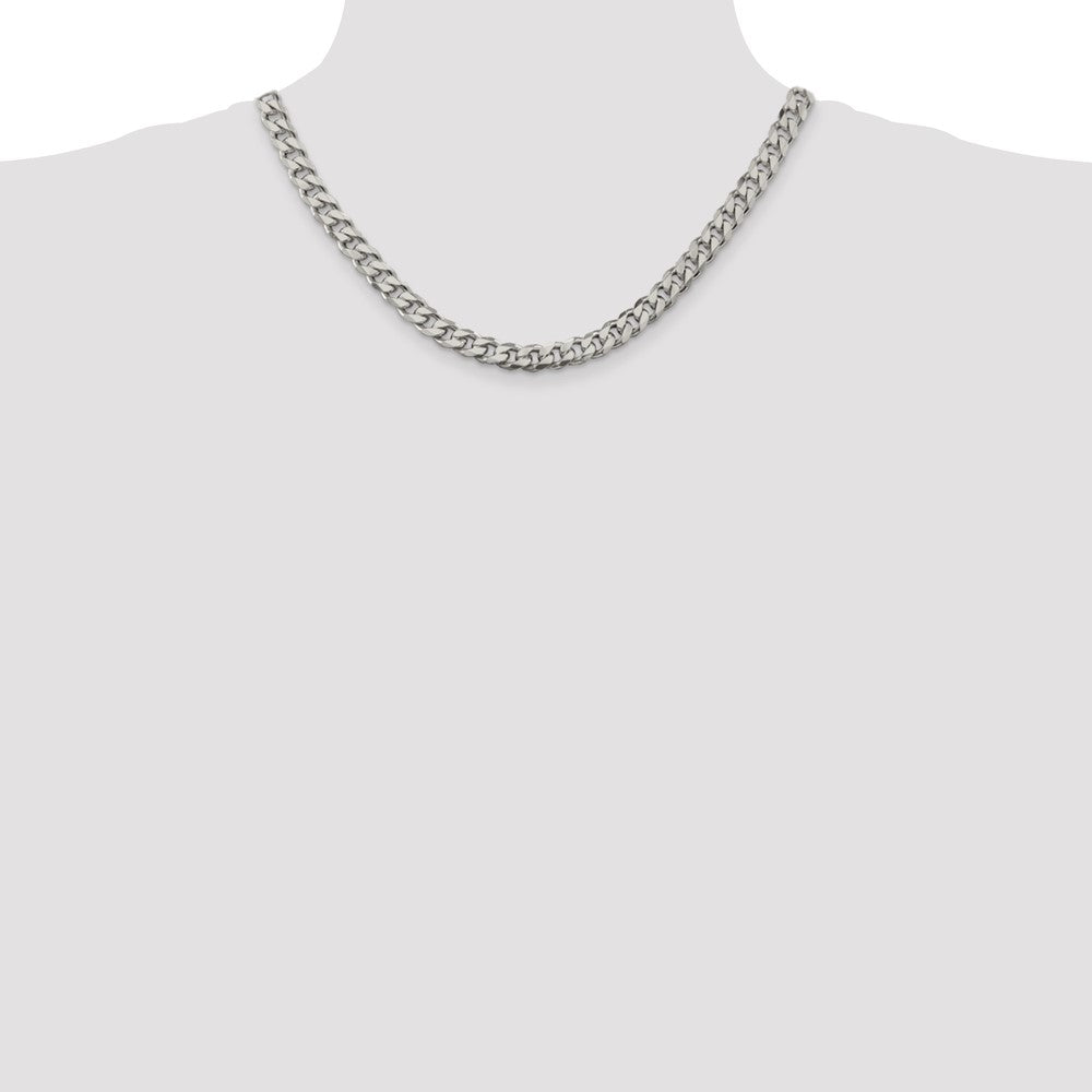 Sterling Silver 8.3mm Curb Chain