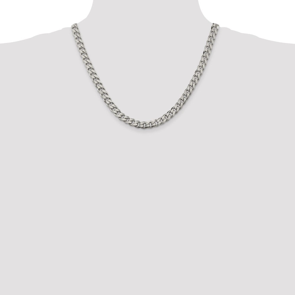 Sterling Silver 8.3mm Curb Chain