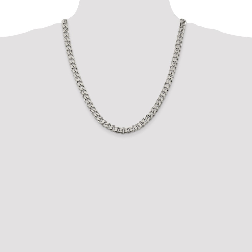Sterling Silver 8.3mm Curb Chain