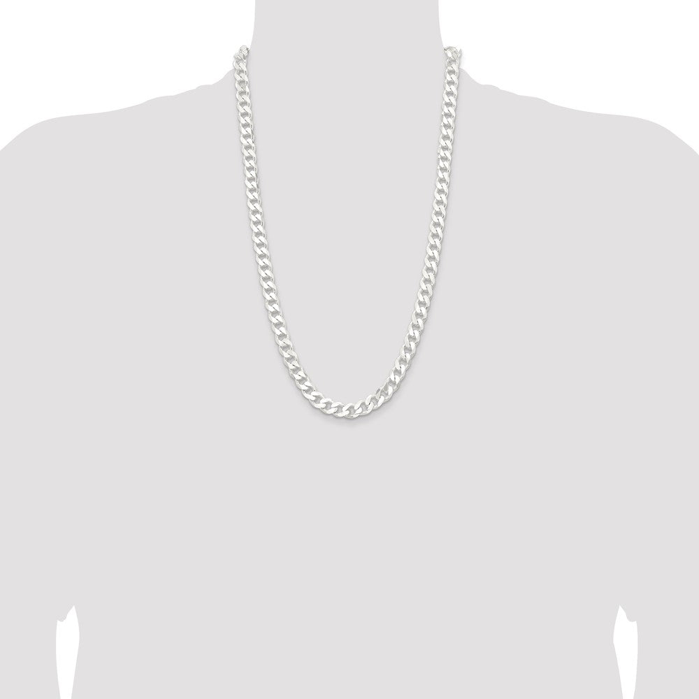 Sterling Silver 9.3mm Curb Chain