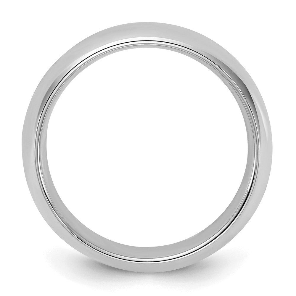 Sterling Silver Rhodium-plated 6mm Comfort Fit Size 13 Band