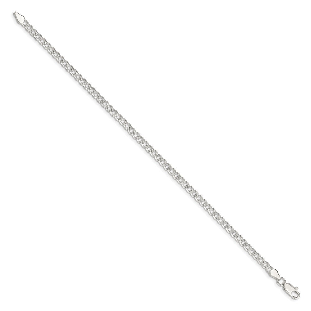 Sterling Silver 3.8mm PavÇ Curb Chain