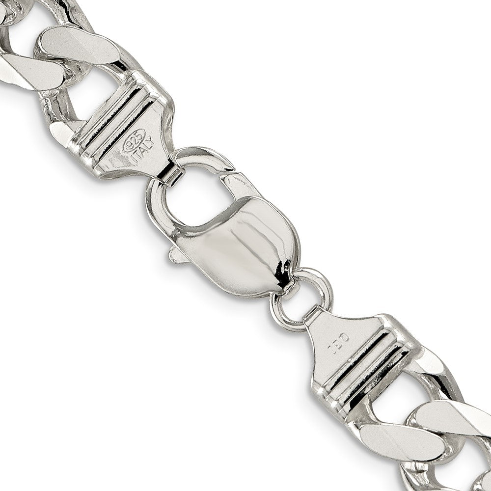 Sterling Silver 11.0mm PavÇ Curb Chain