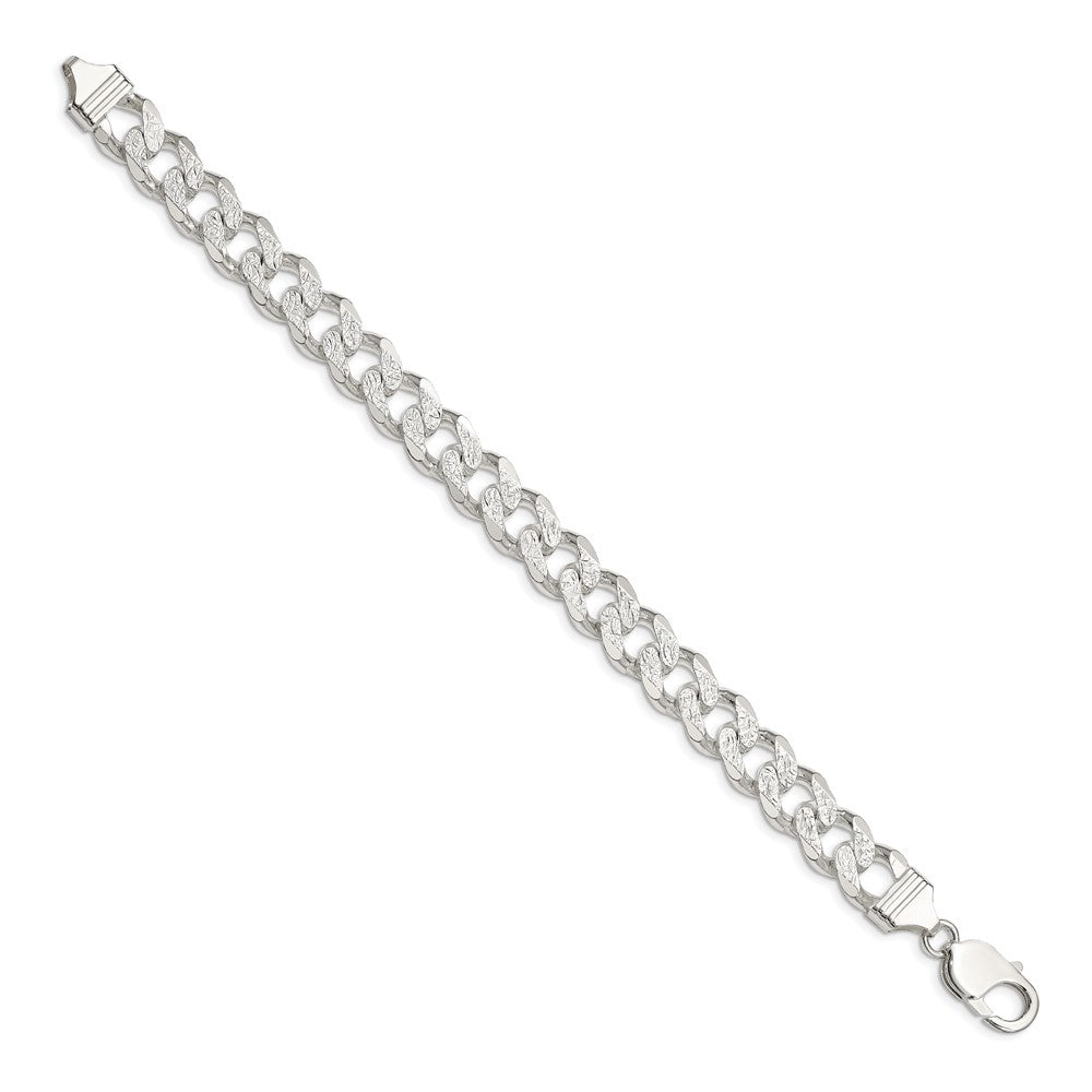 Sterling Silver 11.0mm PavÇ Curb Chain
