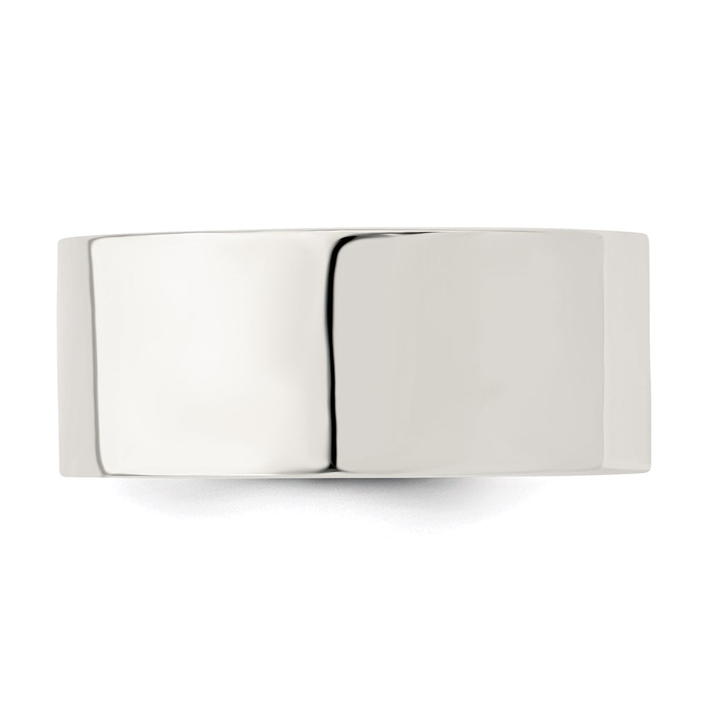 Sterling Silver 9mm Comfort Fit Flat Size 11 Band