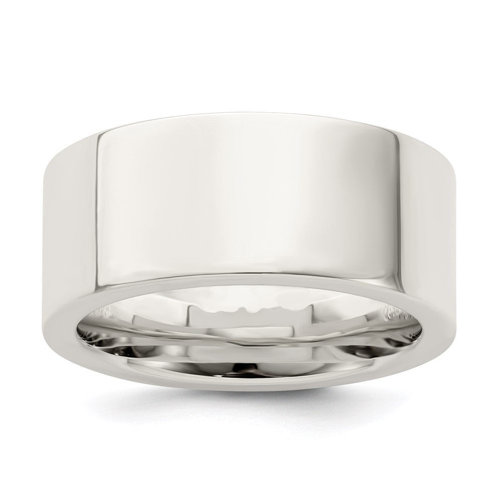 Sterling Silver 9mm Comfort Fit Flat Size 7.5 Band