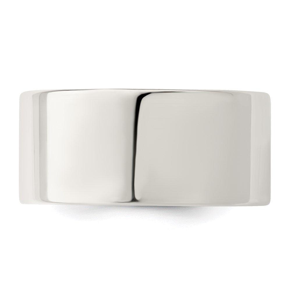 Sterling Silver 10mm Comfort Fit Flat Size 4.5 Band
