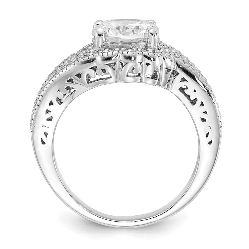 Cheryl M Sterling Silver 100-Facet CZ Ring