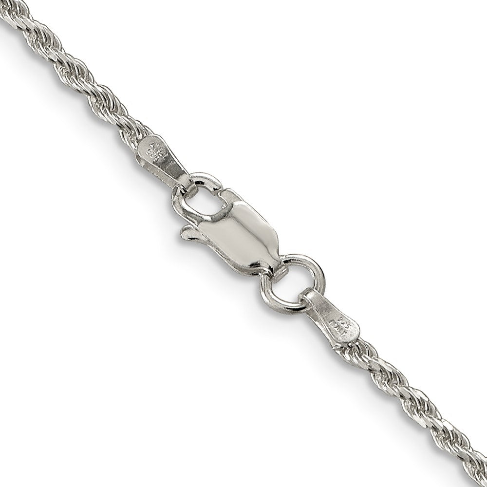 Sterling Silver 1.85mm Diamond-cut Rope Chain