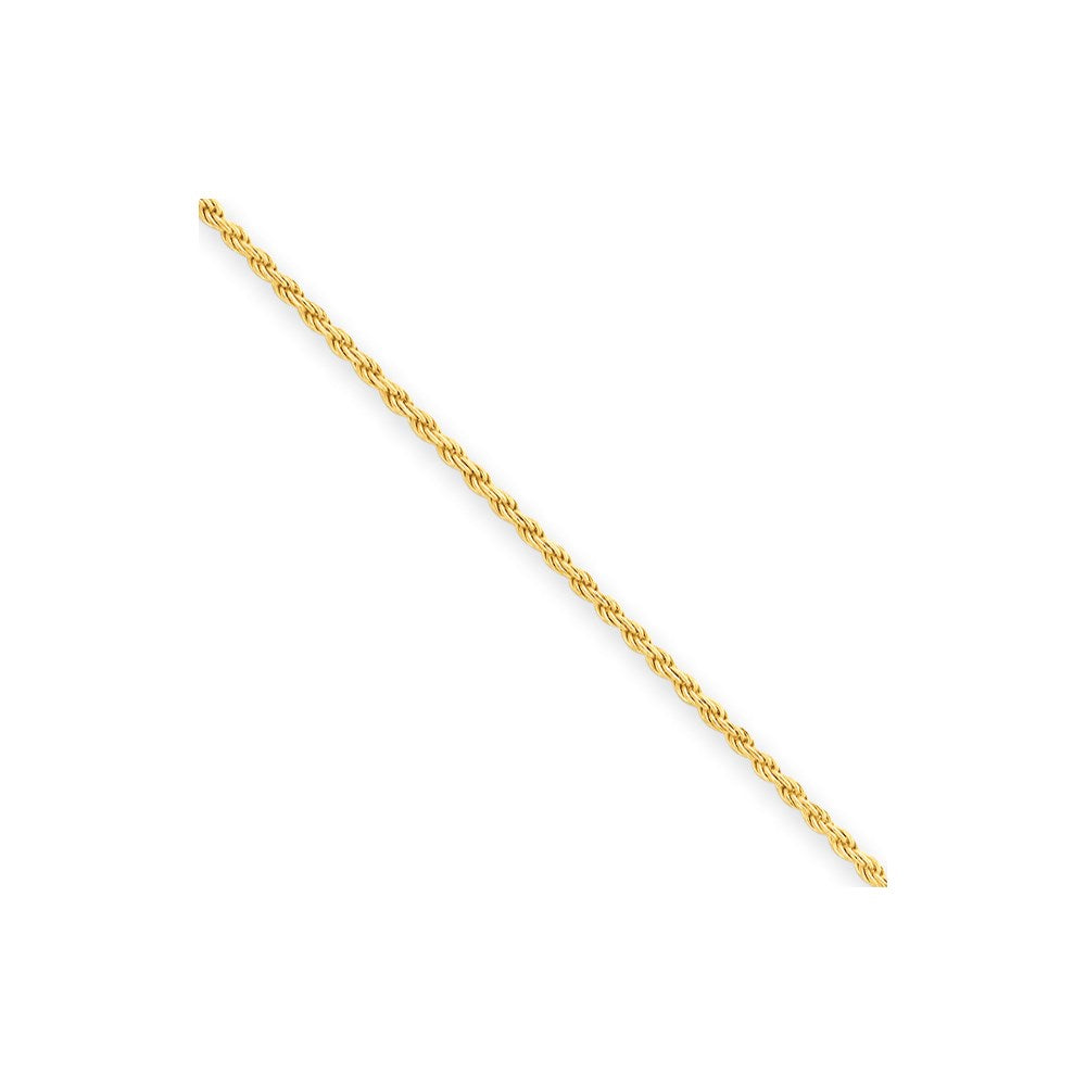 Flash Gold-plated Sterling Silver 1.85mm Diamond-cut Rope Chain
