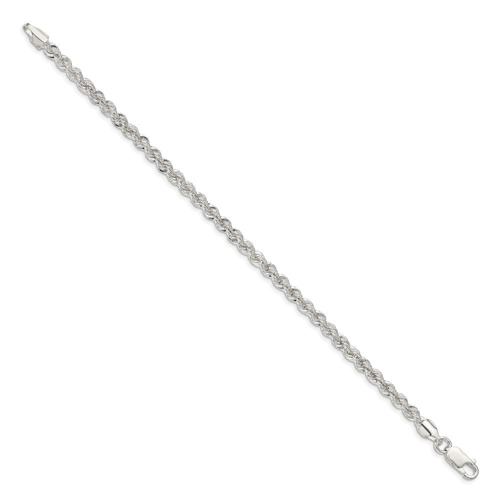 Sterling Silver 4.3mm Solid Rope Chain