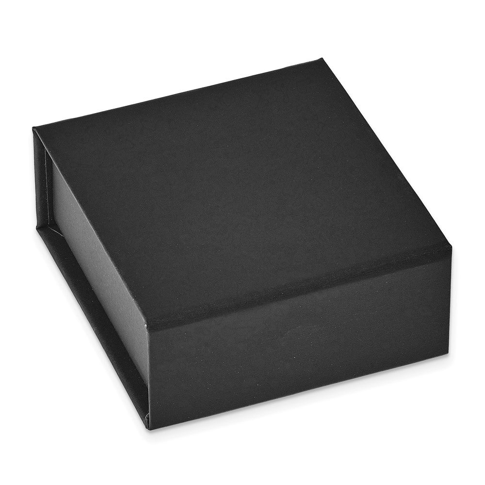 Sterling Silver Rh-pl 8-9mm Set of 3 Wt/Pink/Purp Button FWC Pearl Earrings