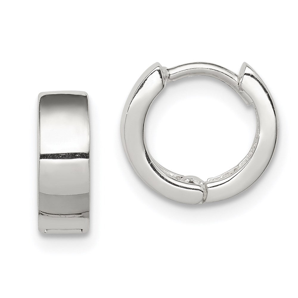 Sterling Silver Hinged Hoop Earrings