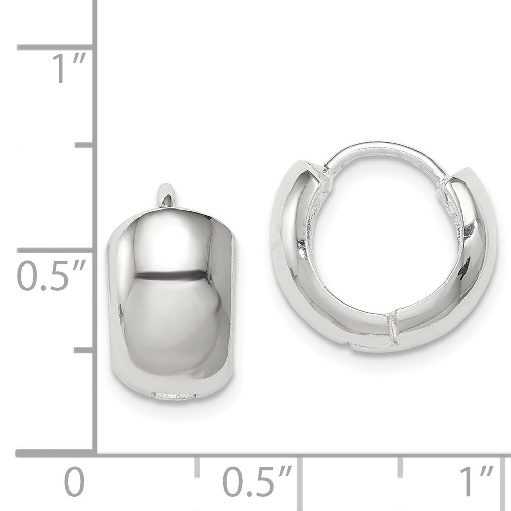 Sterling Silver Hinged Hoop Earrings