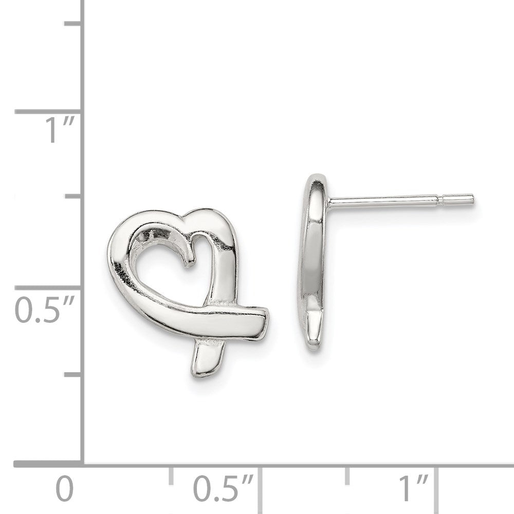 Sterling Silver Heart Earrings