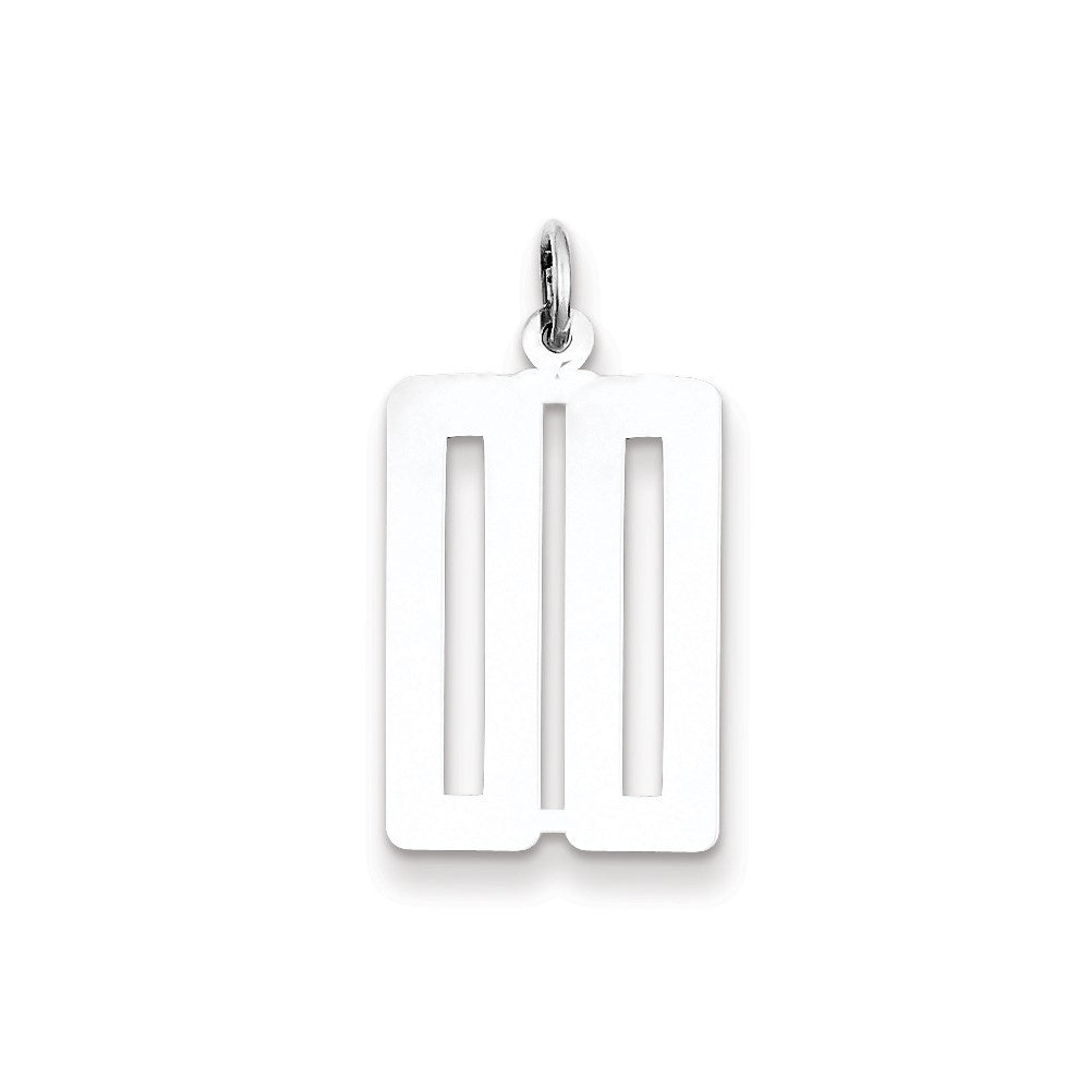 Sterling Silver Small Elongated Pol Number