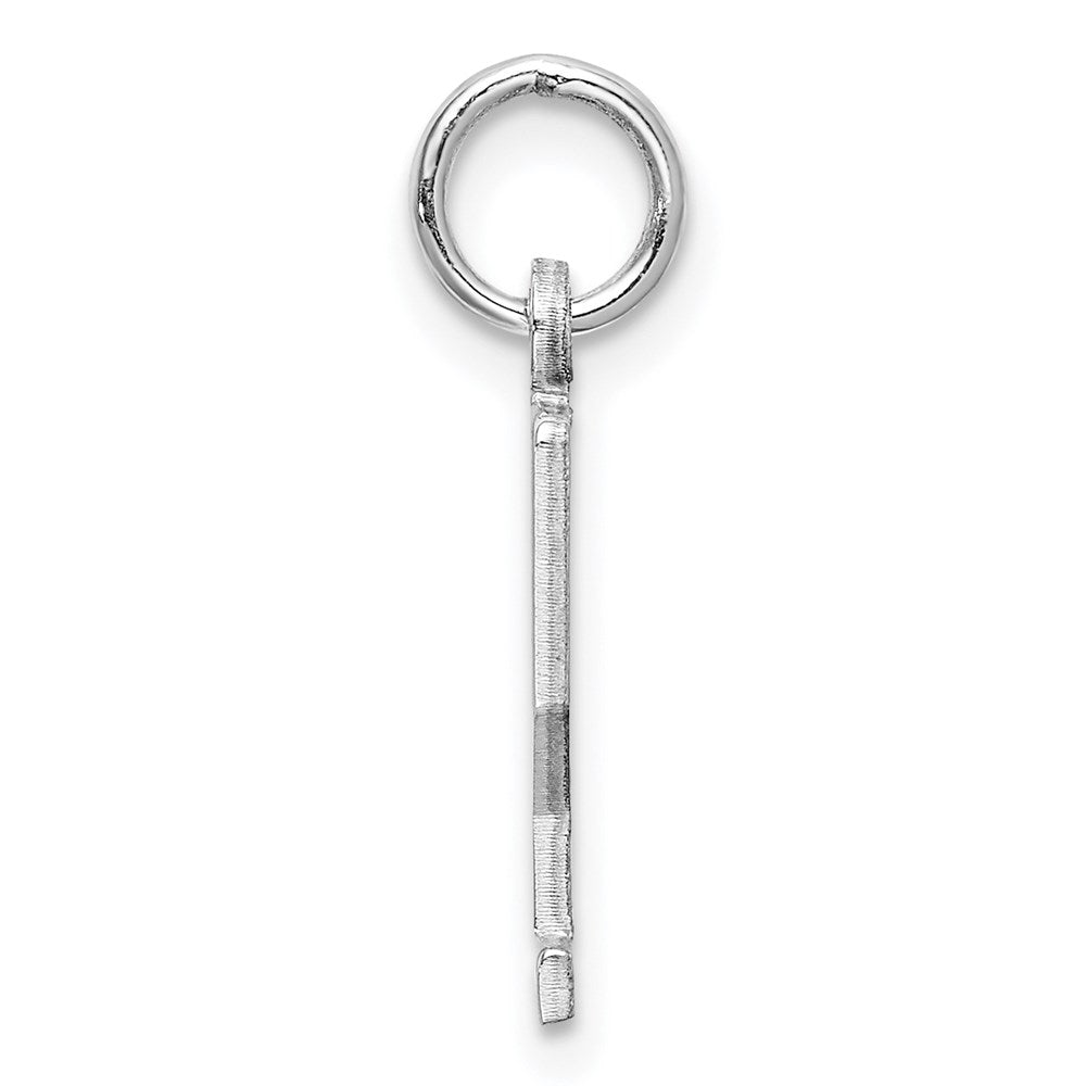 Sterling Silver/Rhodium-plated Elongated Number 22 Charm