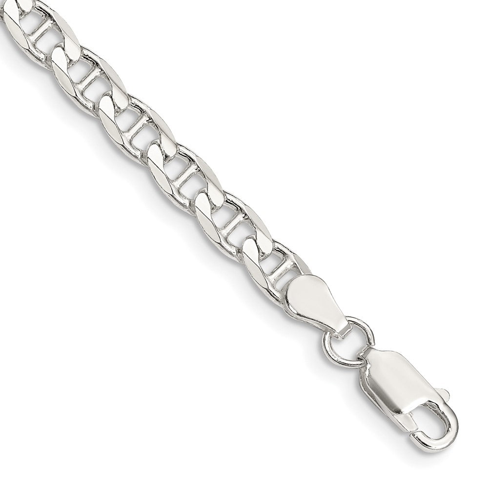 Sterling Silver 4.65mm D/C Flat Anchor Curb Chain