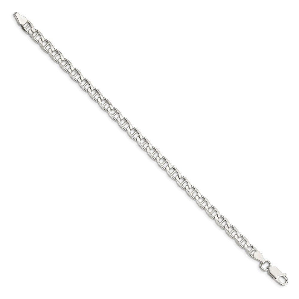 Sterling Silver 5.7mm D/C Flat Anchor Curb Chain