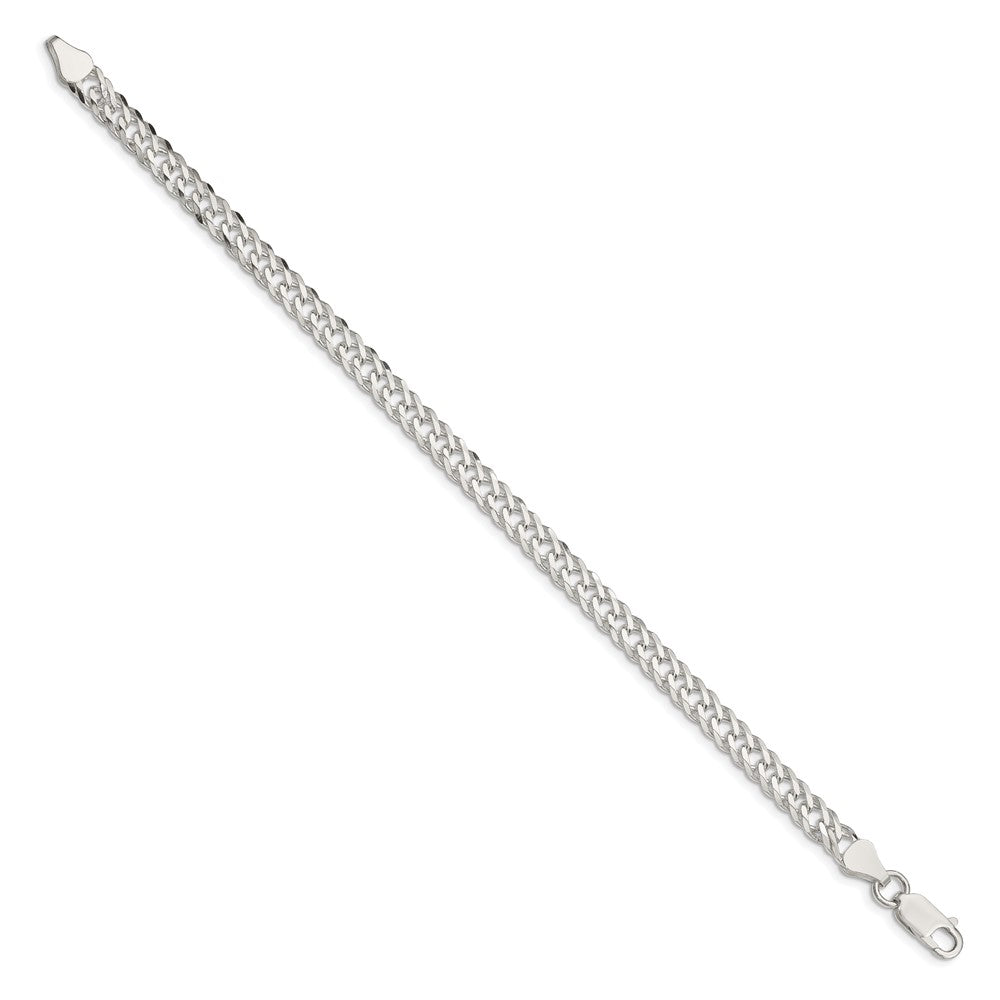 Sterling Silver 5.65mm 6 Side D/C Flat Double Curb Chain