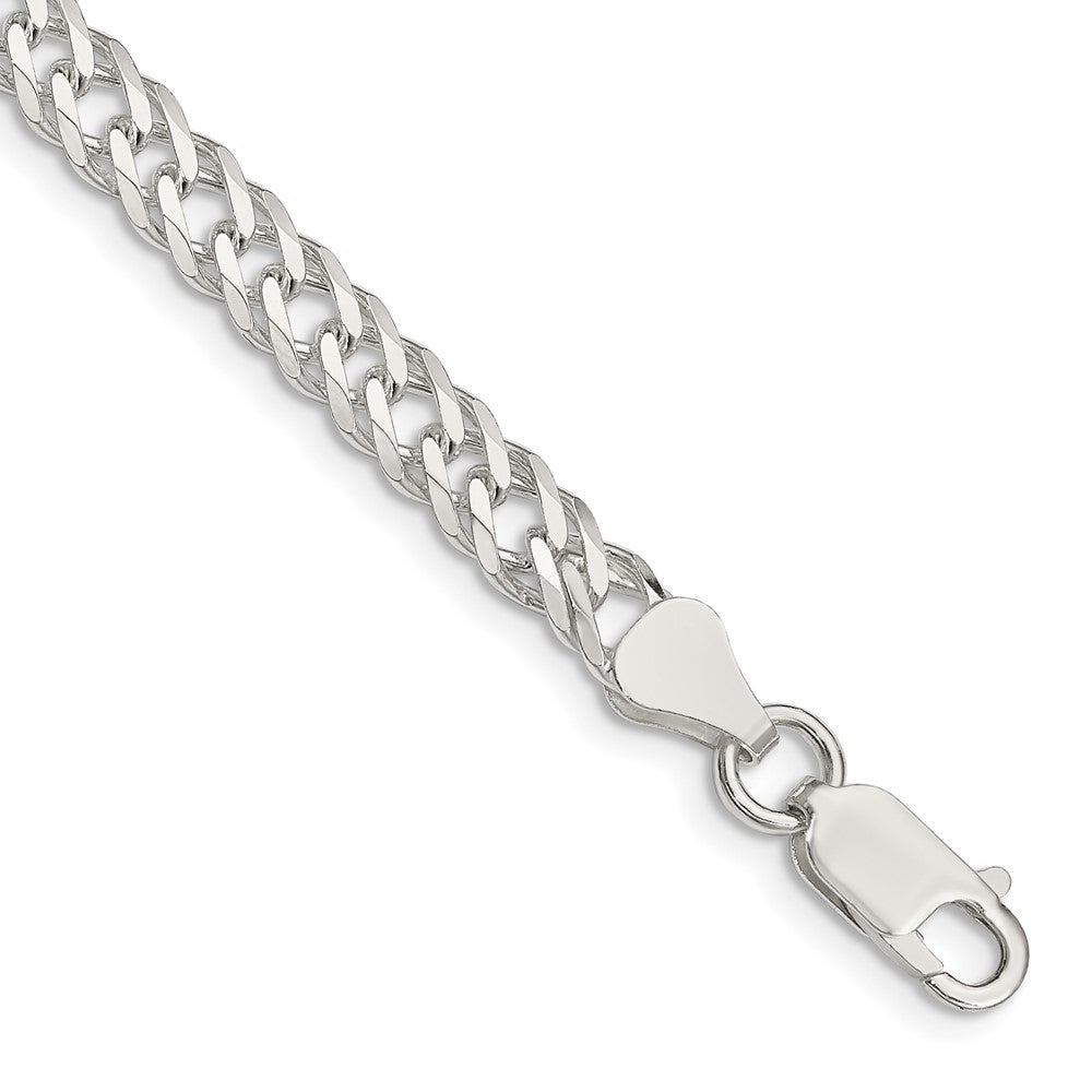 Sterling Silver 5.65mm 6 Side D/C Flat Double Curb Chain
