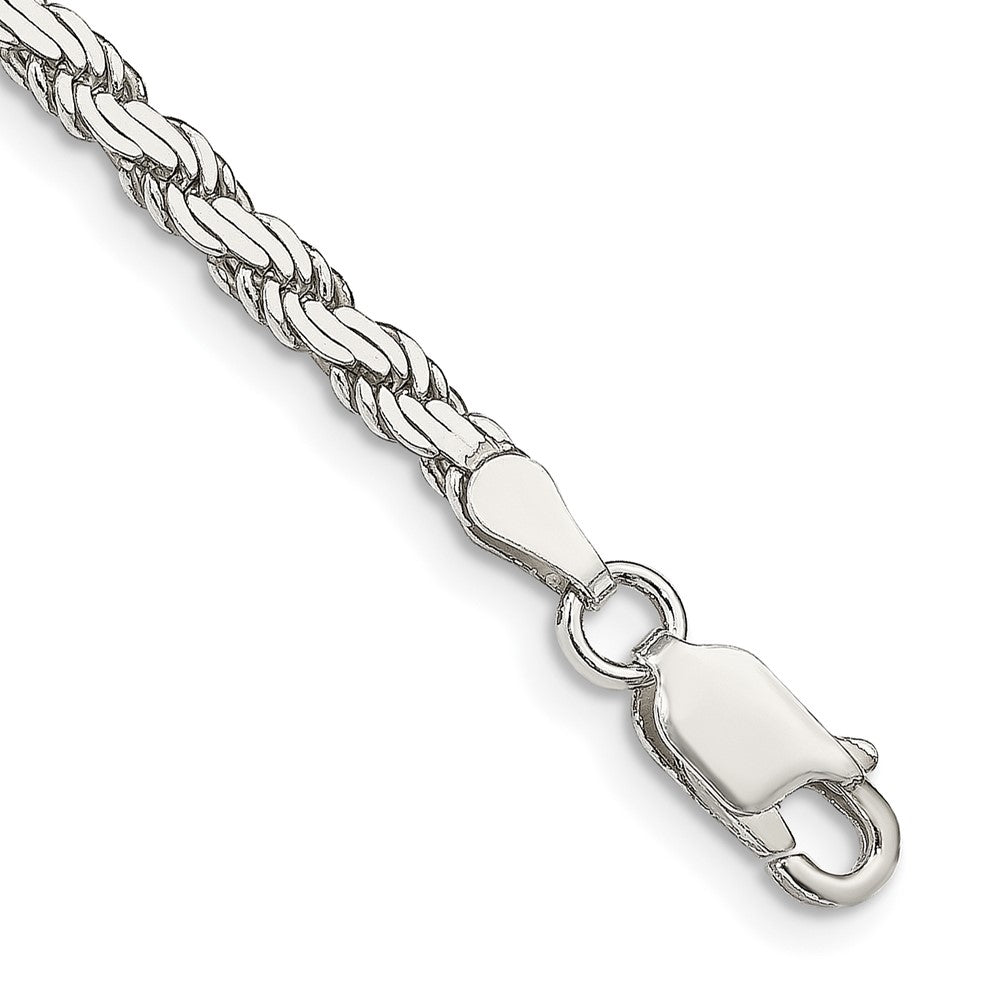 Sterling Silver 3.1mm Flat Rope Chain