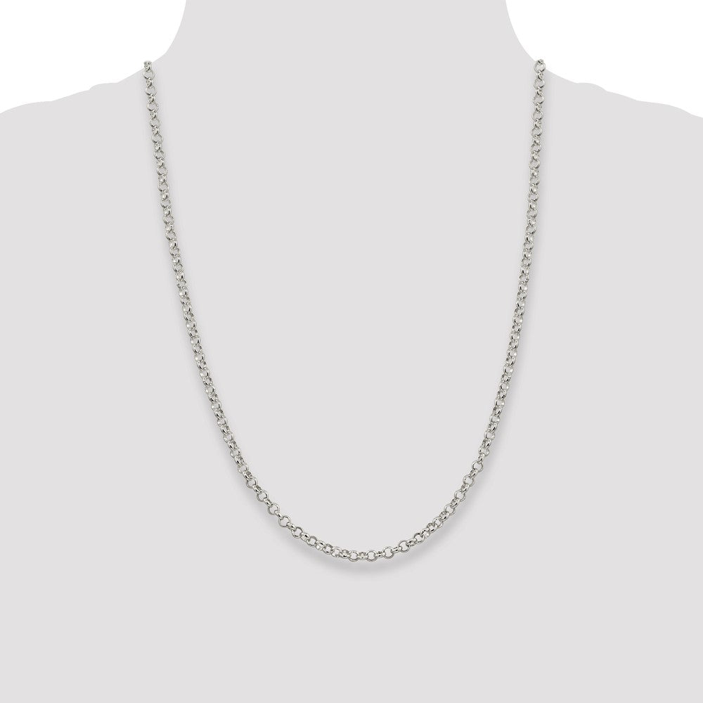 Sterling Silver 4mm Rolo Chain