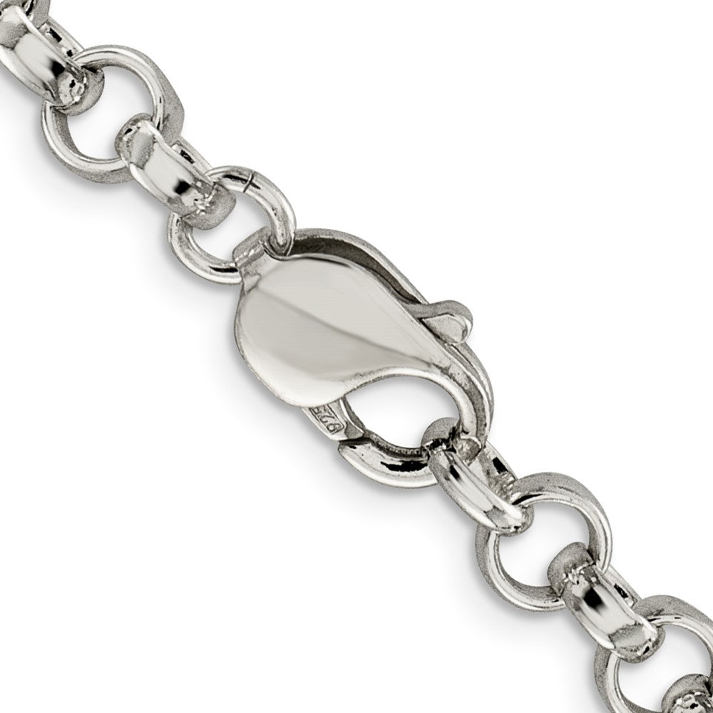 Sterling Silver 6.75mm Rolo Chain