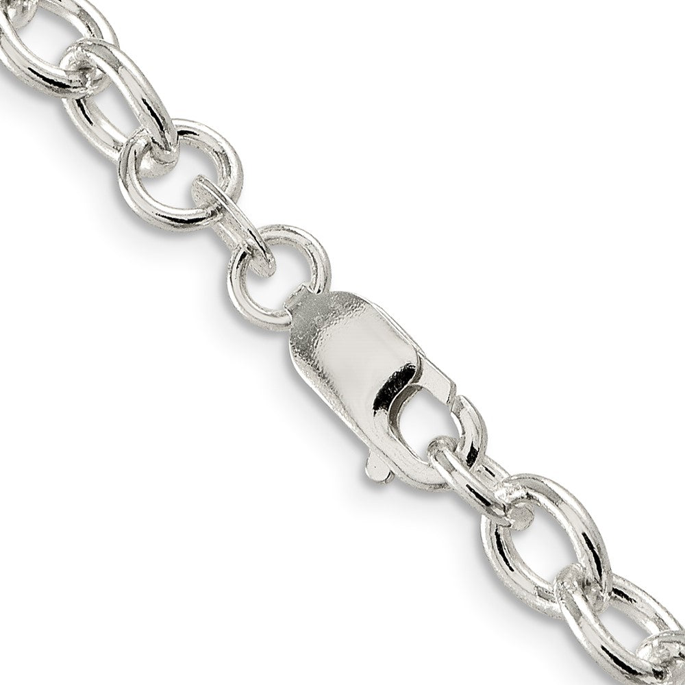 Sterling Silver 6.8mm Oval Cable Chain