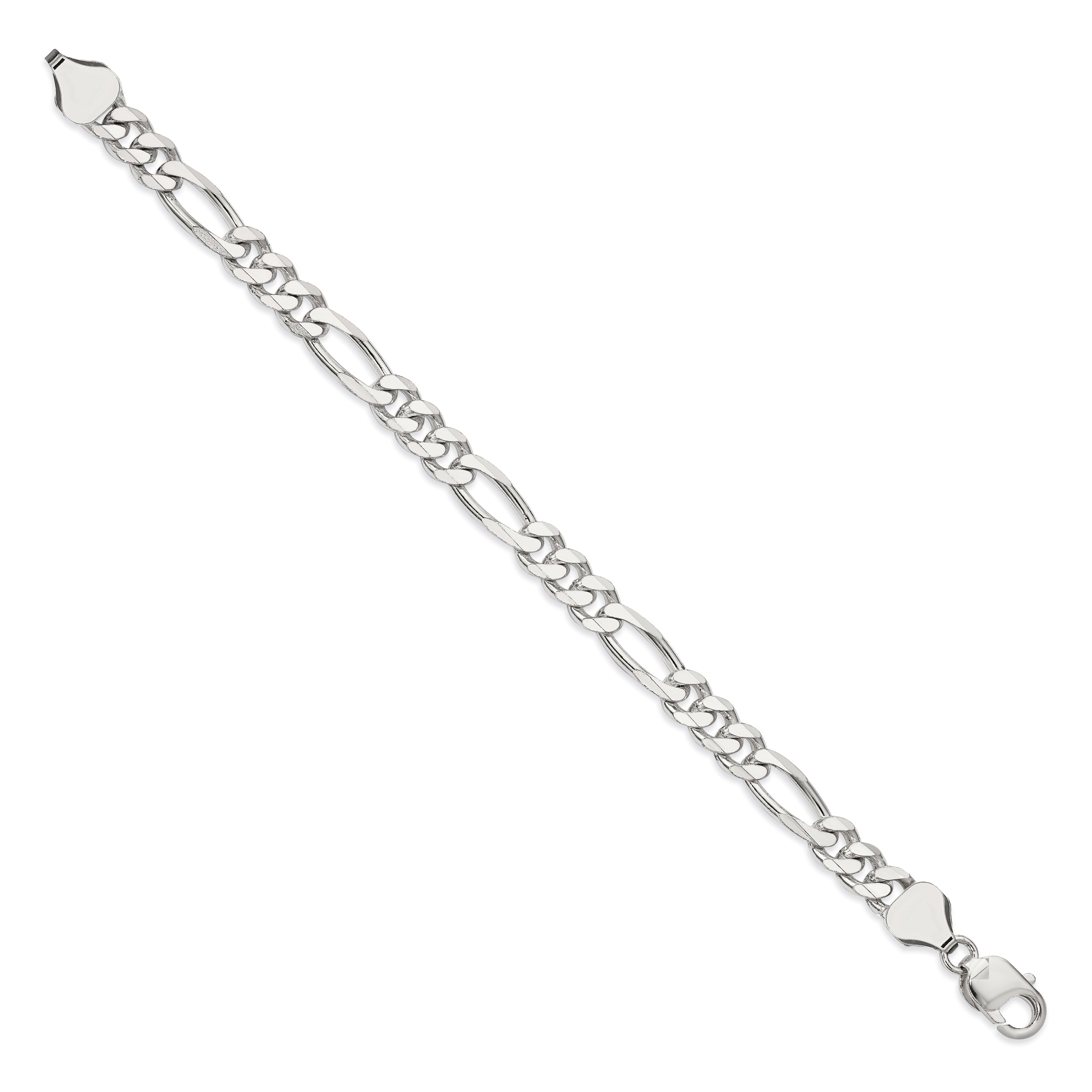 Sterling Silver 8mm Figaro Chain
