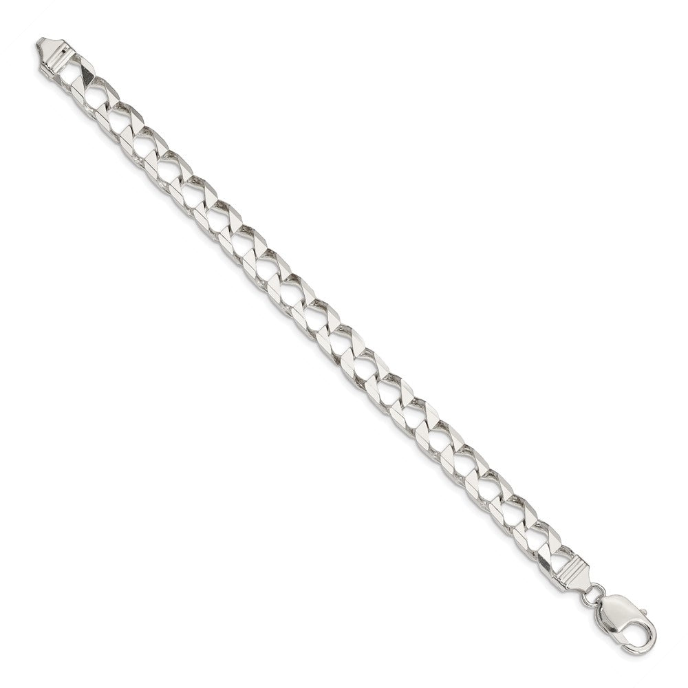 Sterling Silver 7.2mm D/C Square Curb Chain