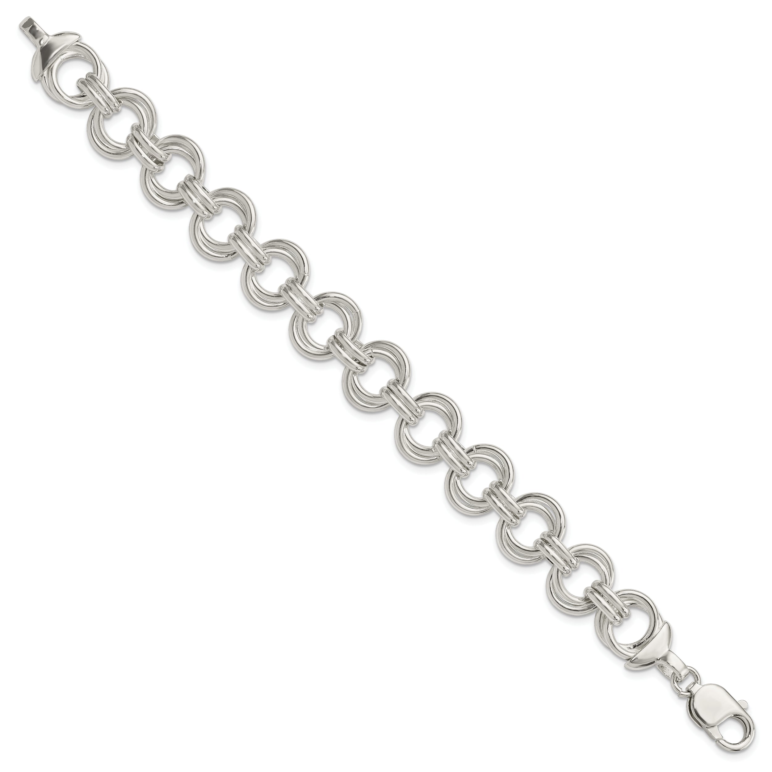 Sterling Silver Fancy Link Bracelet