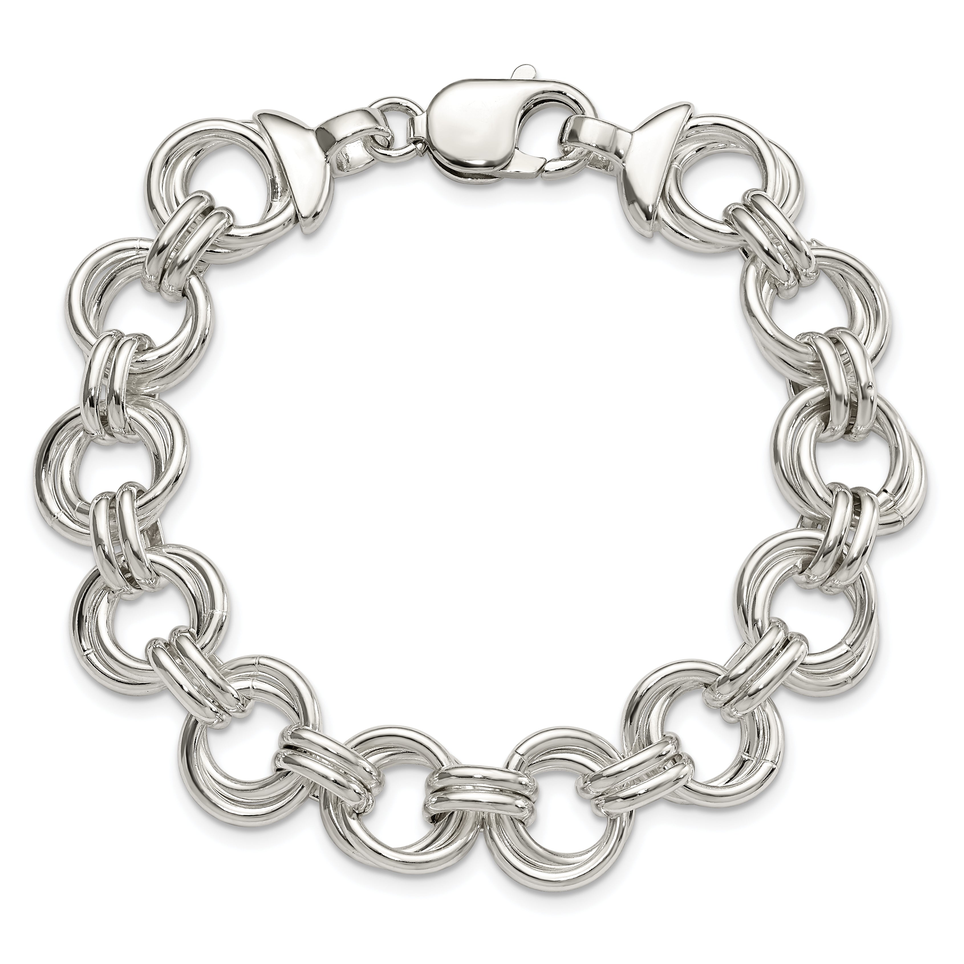Sterling Silver Fancy Link Bracelet
