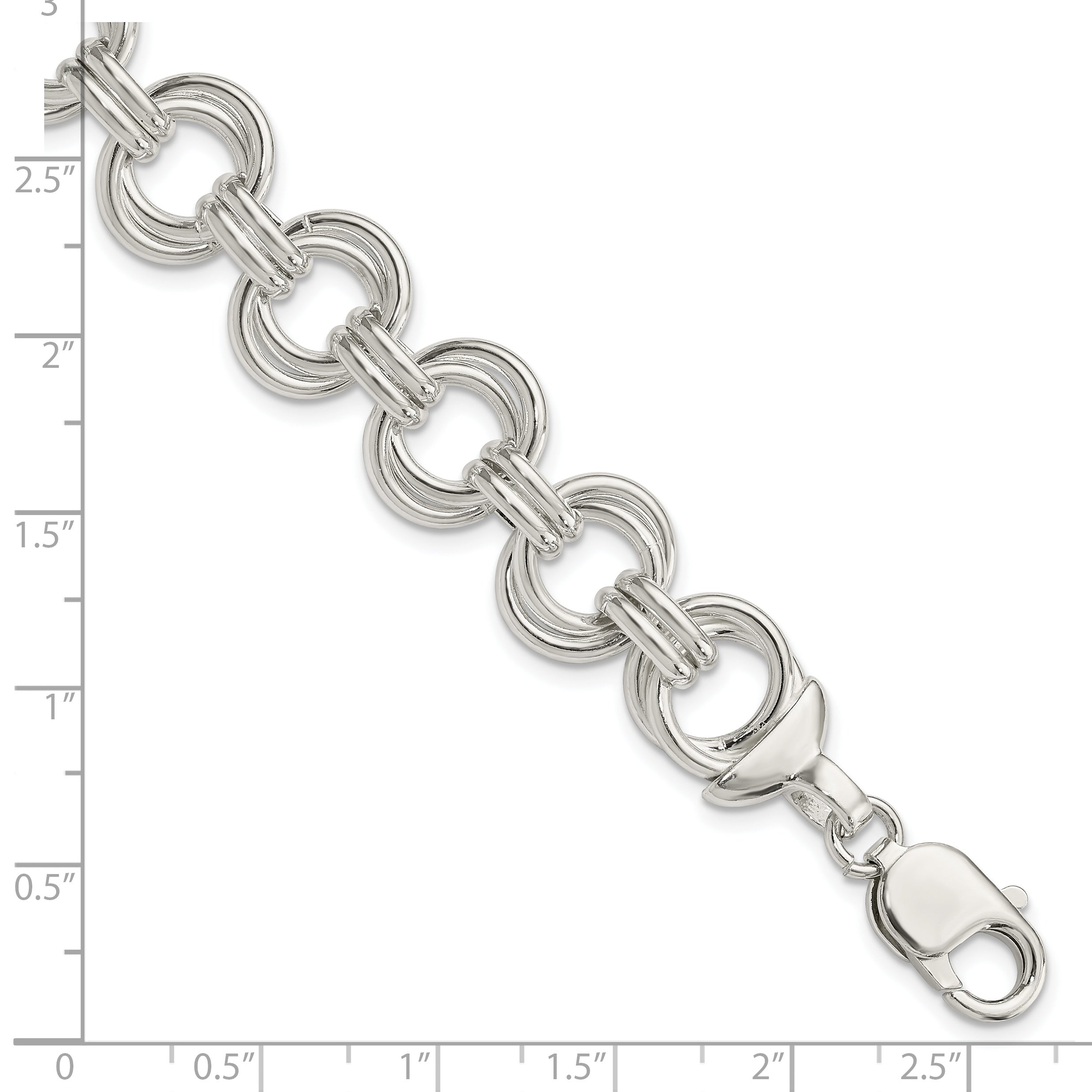 Sterling Silver Fancy Link Bracelet